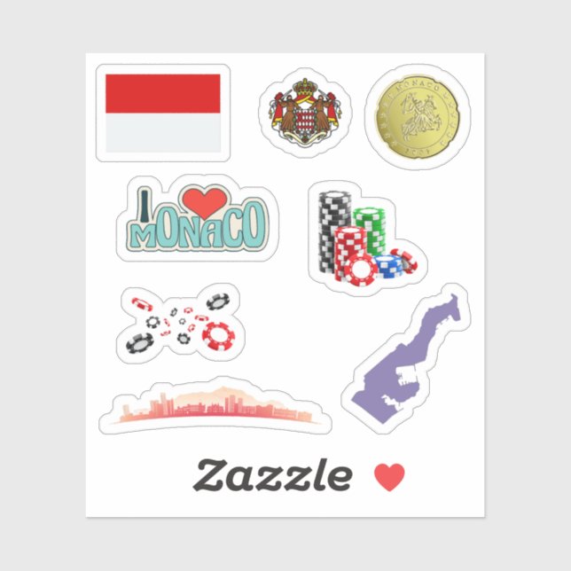 Monaco Stickers (Sheet)