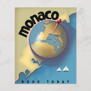Monaco Travel poster Flyer