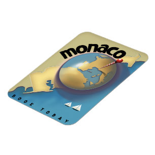 Monaco Travel poster  Magnet
