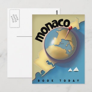 Monaco Travel poster Postcard