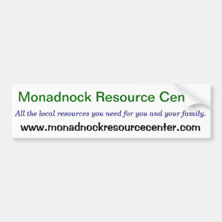 Monadnock Resource Centre Bumper Sticker