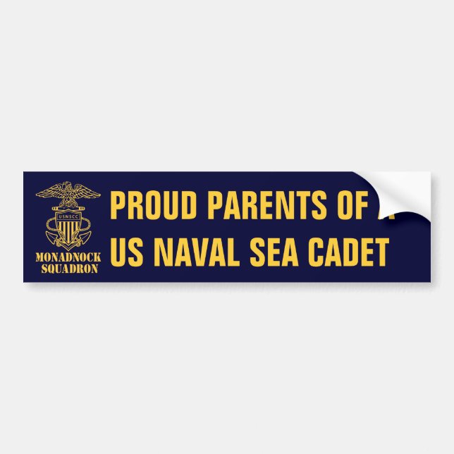 Monadnock Squadron Proud Parents Bumper Sticker (Front)