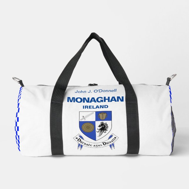 Monaghan Ireland - Irish Personalized Duffle Bag (Front)