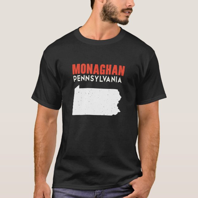 Monaghan Pennsylvania USA State America Travel T-Shirt (Front)