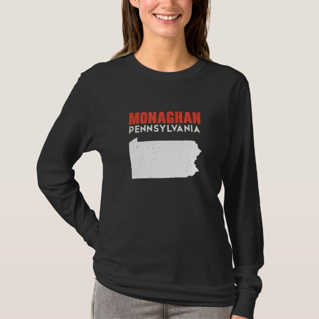 Monaghan Pennsylvania USA State America Travel T-Shirt (Front)