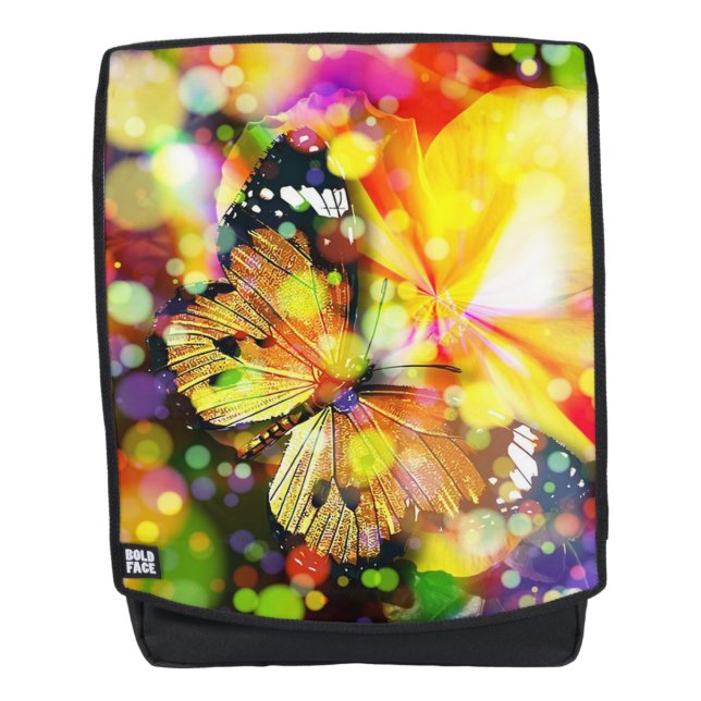 Monarch and Bokeh Backpack (Front)