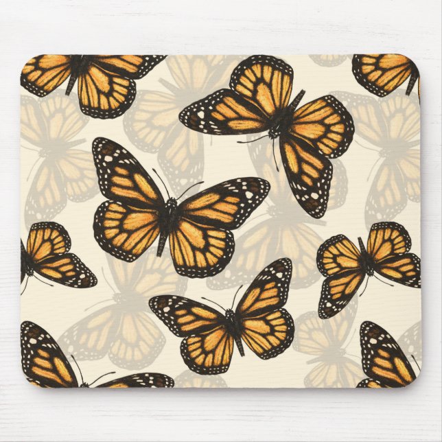 Monarch butterfles mouse pad (Front)