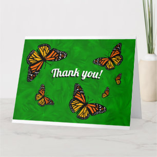 Monarch Butterflies BIG Thank You Card