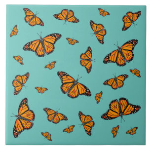 Monarch butterflies  ceramic tile