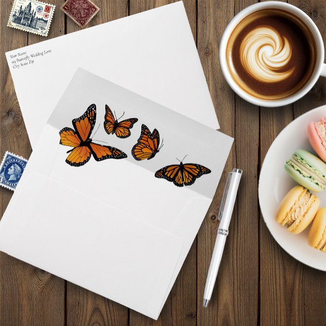 Monarch Butterflies Envelope (Creator Uploaded)