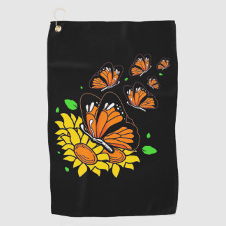 Monarch Butterflies Golf Towel