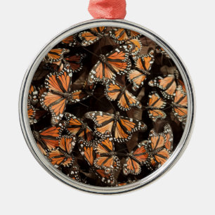 Monarch Butterflies Metal Tree Decoration