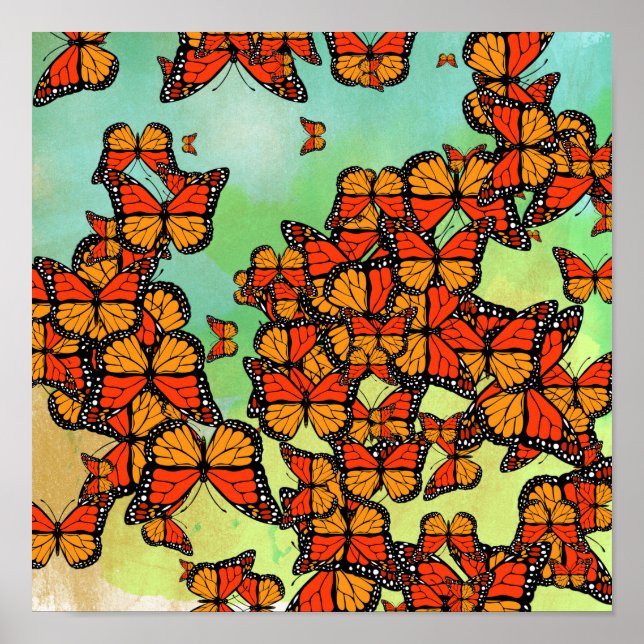 Monarch butterflies poster (Front)