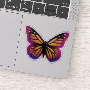 Monarch butterflies   purple pink butteries sticke