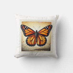 Monarch butterfly 231024IREF220 - Watercolor Cushion