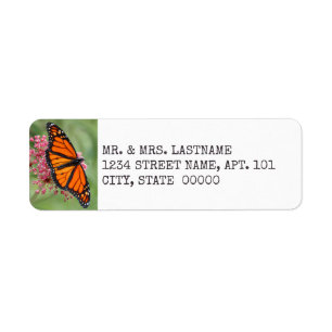 Monarch Butterfly Address Labels