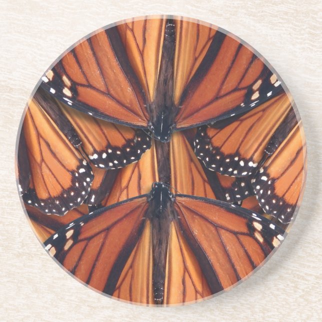 monarch butterfly art coaster (Front)