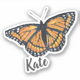 Monarch Butterfly Artwork with Name