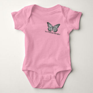 Monarch butterfly baby bodysuit