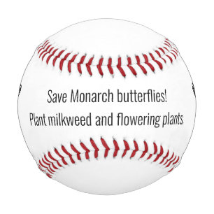 Monarch butterfly baseball