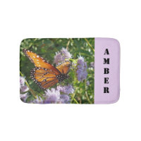Monarch Butterfly Beautiful Animal Purple Flowers