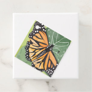 Monarch Butterfly Beautiful Watercolor Favour Tags