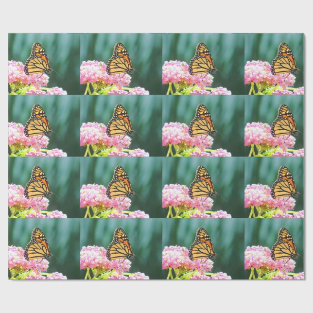 Monarch Butterfly Beauty Wrapping Paper (Flat)