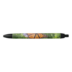 Monarch Butterfly Black Ink Pen