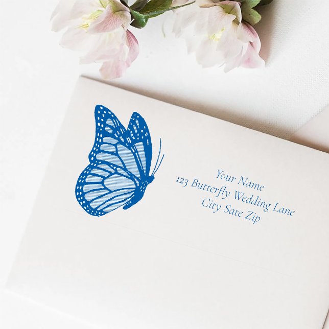 Monarch Butterfly Blue Ombre Self-inking Stamp (Creator Uploaded)