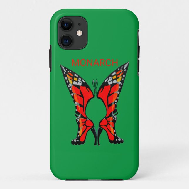 MONARCH BUTTERFLY BOOTS DESIGN Case-Mate iPhone CASE (Back)
