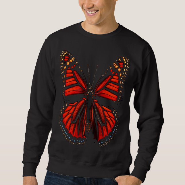 Monarch Butterfly Bright Colors Beautiful Insects Sweatshirt (Front)