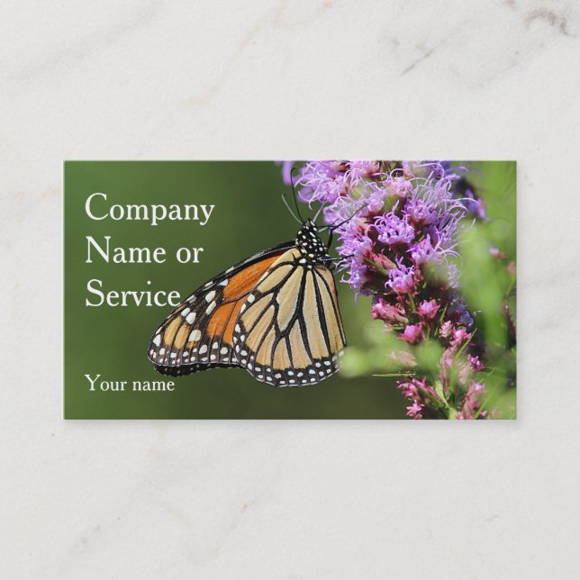 Monarch butterfly business card (Front)