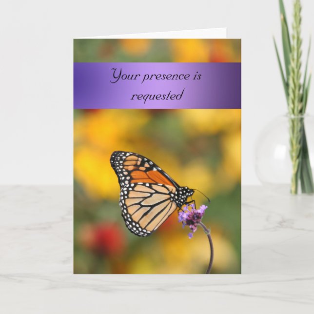 Monarch Butterfly Card (Front)