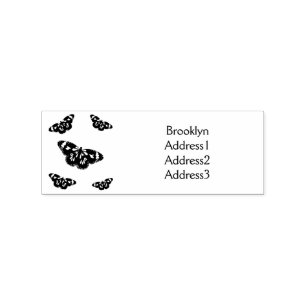 Monarch butterfly cartoon illustration rubber stamp