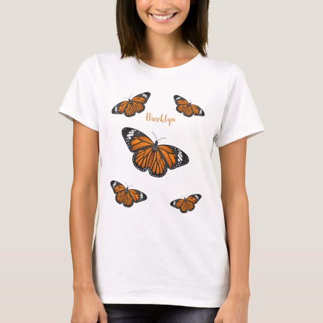 Monarch butterfly cartoon illustration  T-Shirt (Front)