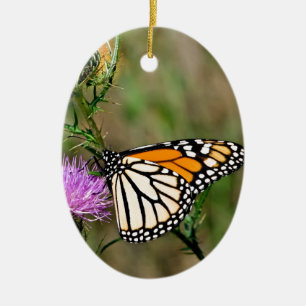 Monarch Butterfly Ceramic Tree Decoration