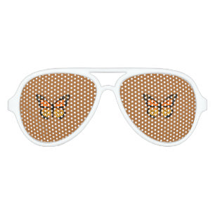 Monarch Butterfly Colours Aviator Sunglasses