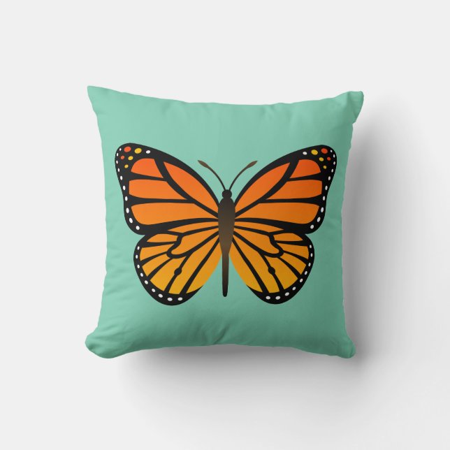 Monarch Butterfly Cushion (Front)