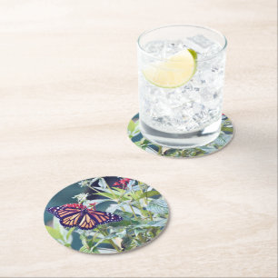 Monarch Butterfly custom party coasters