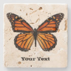 Monarch Butterfly Custom Stone Coaster