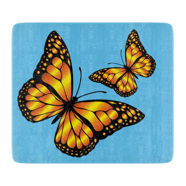 MONARCH BUTTERFLY CUTTING BOARD (Front)