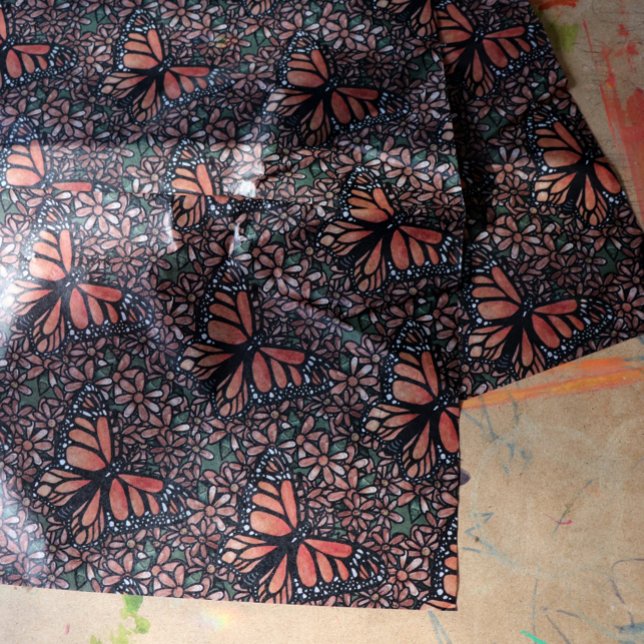 Monarch Butterfly Daisy Art Daisies Monarchs       Tissue Paper (Creator Uploaded)