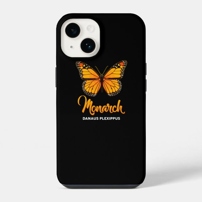 Monarch Butterfly Danaus Plexippus iPhone Case (Back)