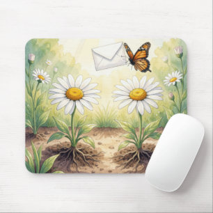 Monarch Butterfly Delivering Mail Mouse Pad
