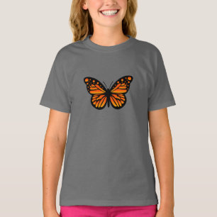 Monarch Butterfly Design - Girls' Basic T-Shirt