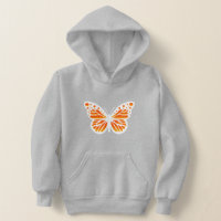 Monarch Butterfly Design - Kids' Pullover Hoodie