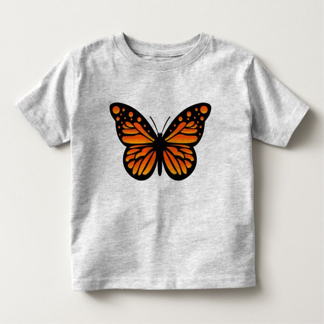 Monarch Butterfly Design - Toddler Fine Jersey T- T-Shirt (Front)