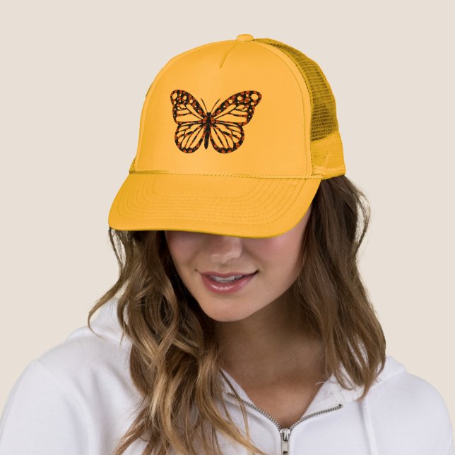 Monarch Butterfly Design - Trucker Hat (In Situ)