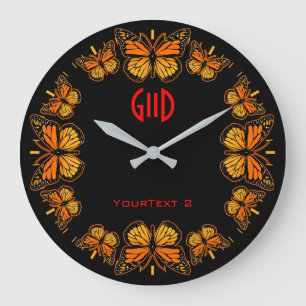 Monarch Butterfly Dial on a Large Clock