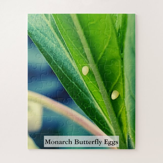 Monarch Butterfly Eggs 56 Pieces Jigsaw Puzzle (Vertical)
